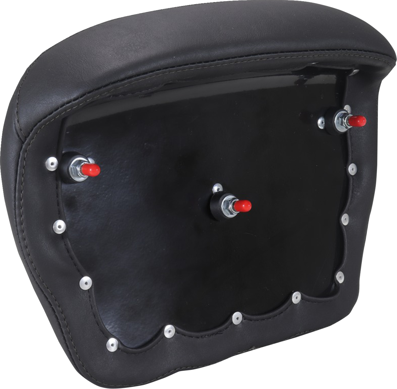 Mustang Chopped Tour Pak Backrest Black Stitch Pad for 2024-2025 Harley Touring
