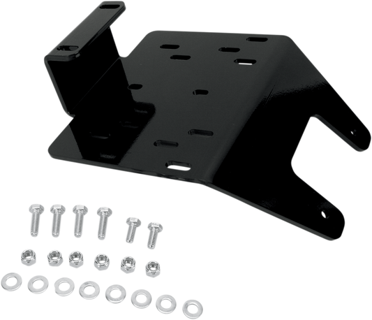 Moose Utility Black Front UTV Side by Side Winch Mount 2008-13 Yamaha Rhino 700