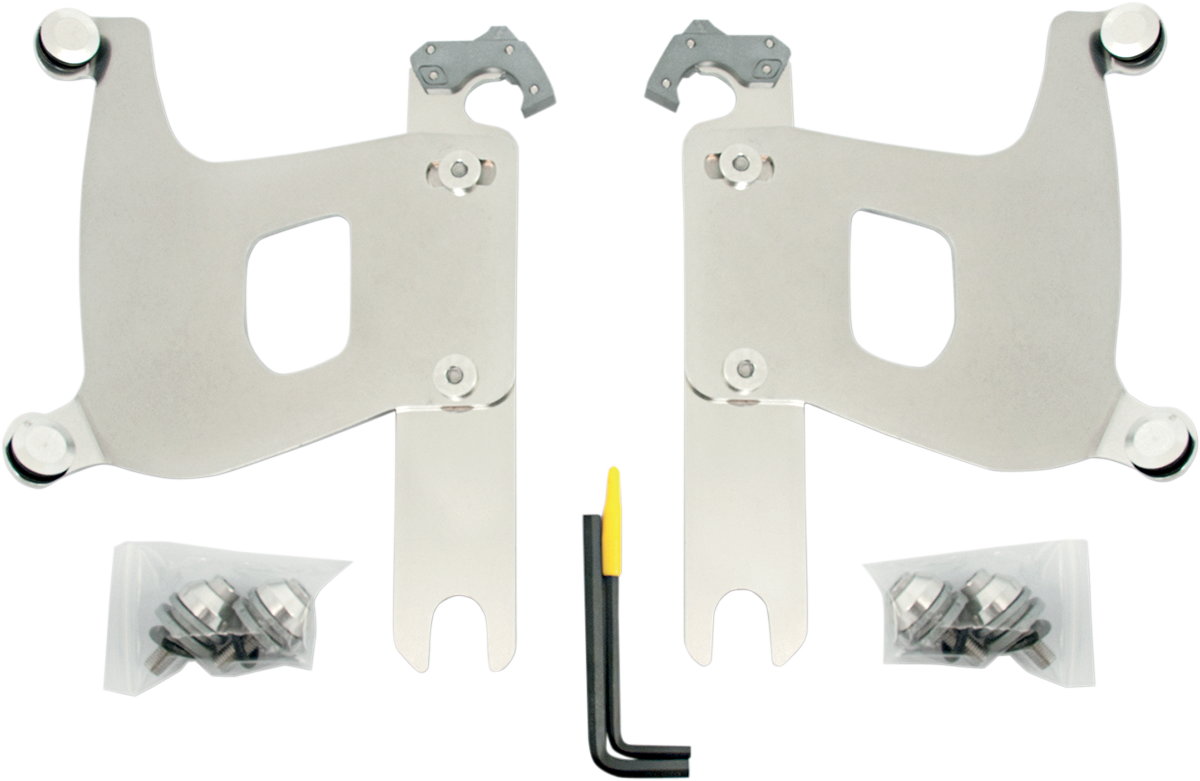 Memphis Shades Bullet Fairing & Polished Mount Kit for 1999-2021 Harley Softail