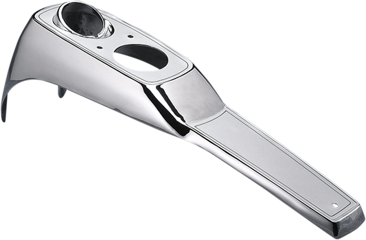 Drag Specialties Chrome Replacement Dash Panel fits 1982-93 Harley FXRT FXRS FXR