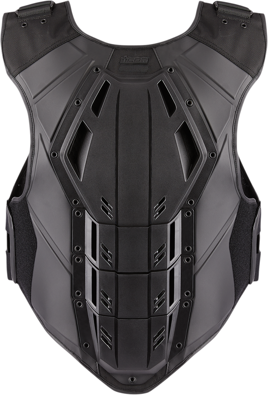 Icon Field Armor 3 Mens Black Motorcycle Riding Street Racing Protection Vest