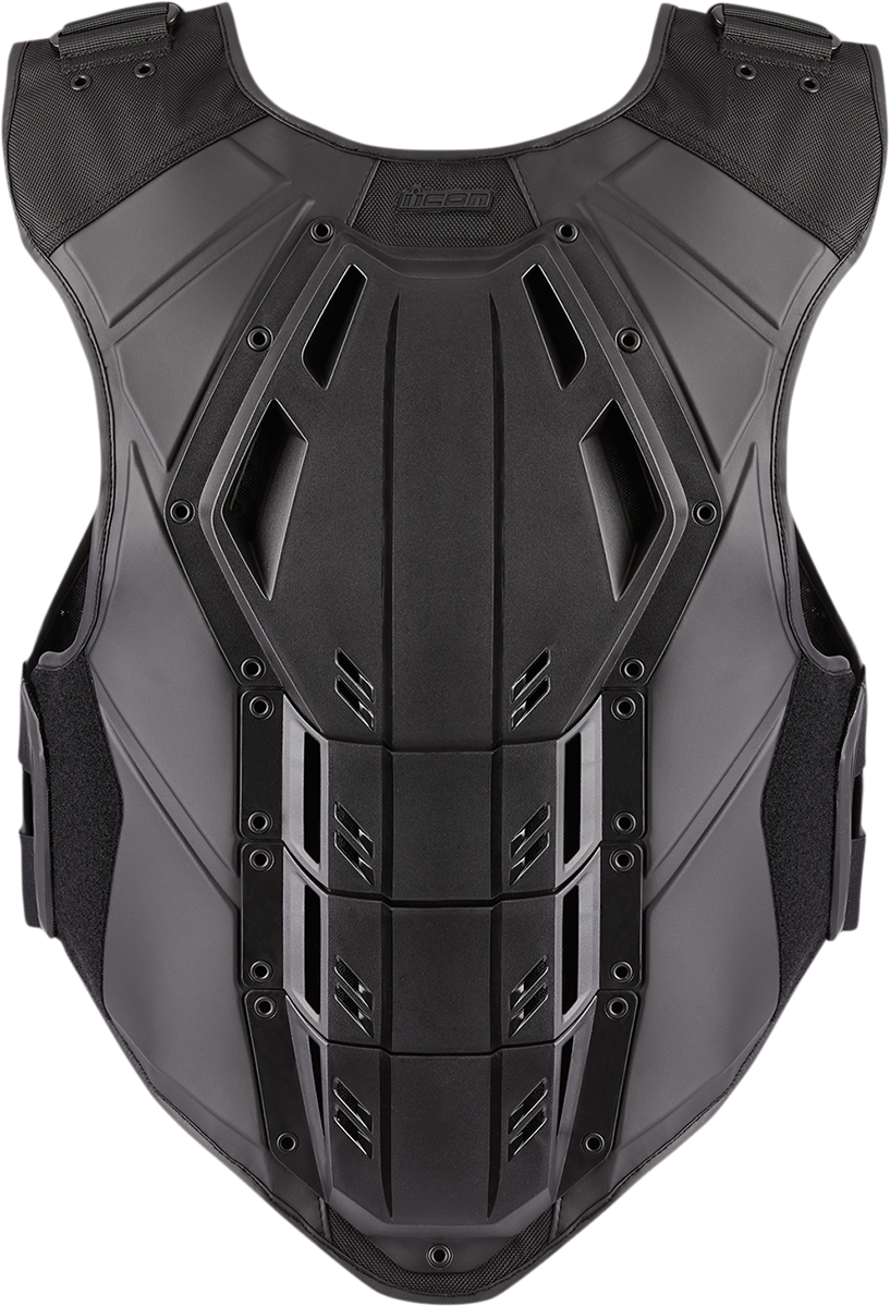 Icon Field Armor 3 Mens Black Motorcycle Riding Street Racing Protection Vest