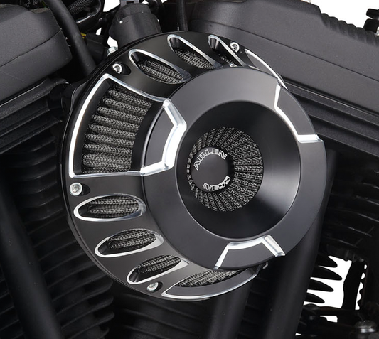 Arlen Ness Black Inverted Air Cleaner Filter Kit 1988-2022 Harley Sportster XLL