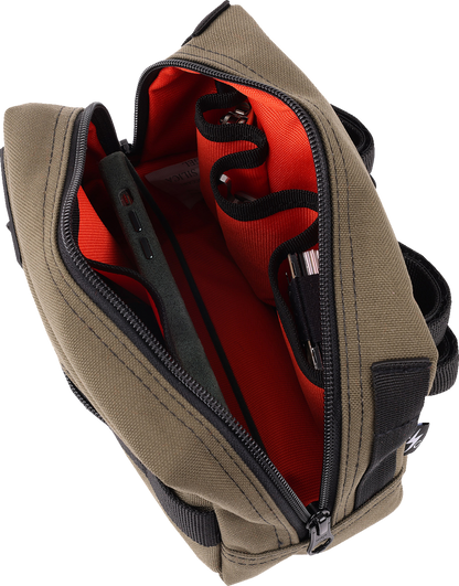 Thrashin Supply Green Motorcycle Handlebar Storage Bag Harley Davidson THB-0007