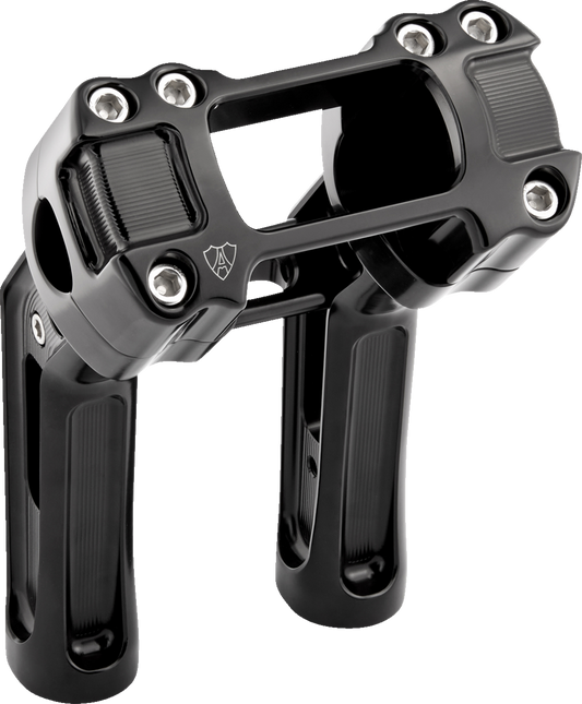 Arlen Ness Method 7" Black Pullback Handlebar Riser for 2018-2024 Harley Softail