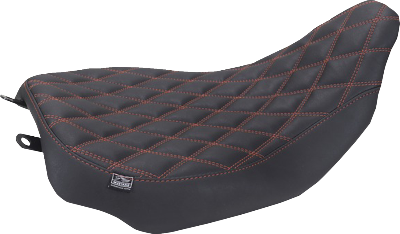 Mustang Runaround Red Diamond Solo Seat fits 2023-2026 Harley Road Street Glide