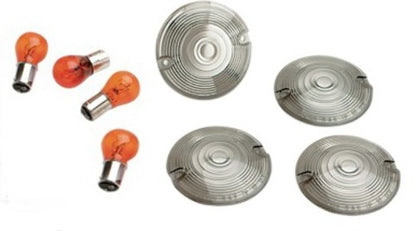 Drag Specialties Smoked Turn Signal Lens Kit fits 1999-22 Harley Touring Models
