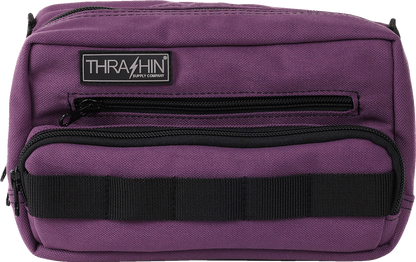 Thrashin Supply Purple Motorcycle Handlebar Storage Bag Plus for Harley THB-0027