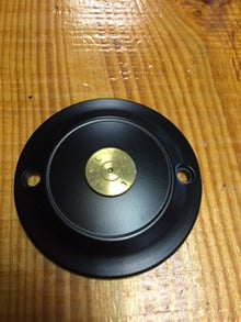 JT's Cycles Black Ignition Cover Once Fired .50 Polished Bullet IGNITION POINTS COVER ONCE FIRED .50 POLISHED BULLET HARLEY SPORTSTER