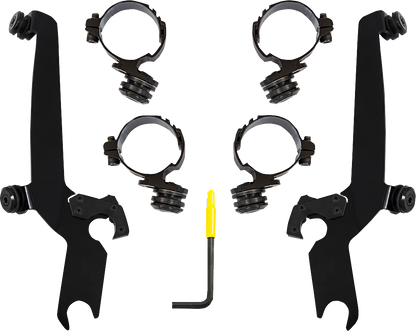 Memphis Shades Black Trigger Lock Mounting Kit 2020-2022 Honda CMX Rebel 1100