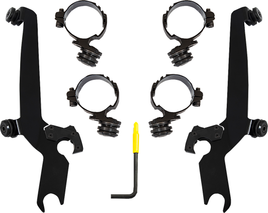 Memphis Shades Black Trigger Lock Mounting Kit 2020-2022 Honda CMX Rebel 1100