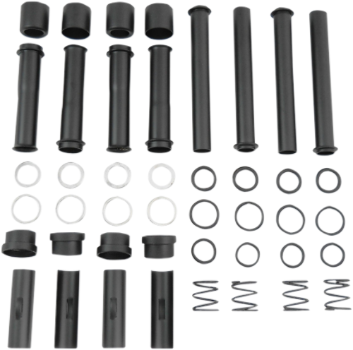 Drag Specialties Satin Black Pushrod Cover Kit fits 1986-2003 Harley Sportster