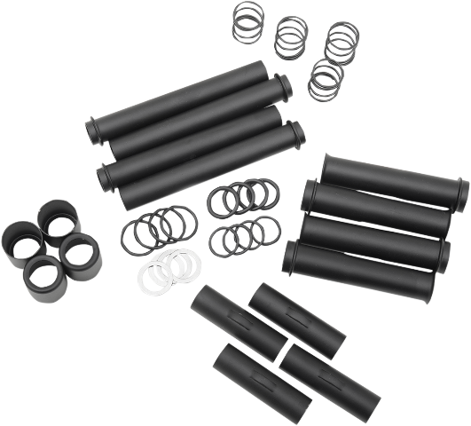 Drag Specialties Satin Black Pushrod Tube Kit 99-17 Harley Twin Cam FXS FLST FXD