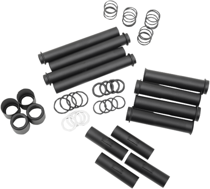 Drag Specialties Satin Black Pushrod Tube Kit 99-17 Harley Twin Cam FXS FLST FXD