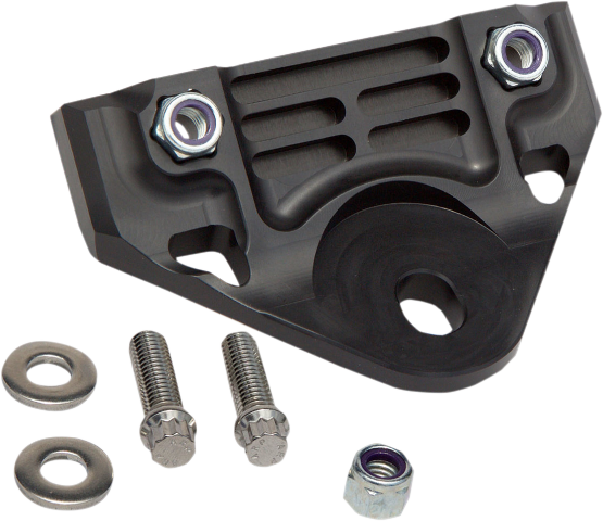 Alloy Art Black Front Motor Mount Plate 1982-2006 Harley Low Rider FXR FXRS FXRC