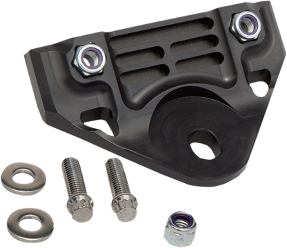 Alloy Art Black Front Motor Mount Plate 1982-2006 Harley Low Rider FXR FXRS FXRC