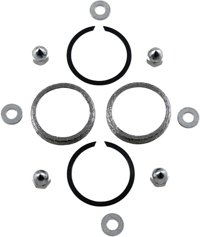 James Gasket Chrome Acorn Nuts & Exhaust Gasket Kit fits 1982-2020 Harley