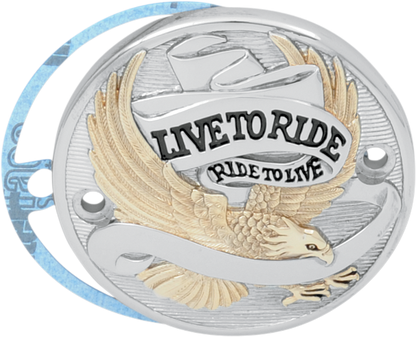 Drag Specialties Live To Ride Timing Points Cover 1970-2021 Harley Dyna Touring