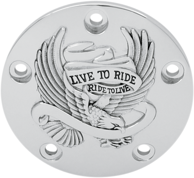 Drag Specialties Chrome Live to Ride Points Cover 99-17 Harley Dyna FXDL Touring