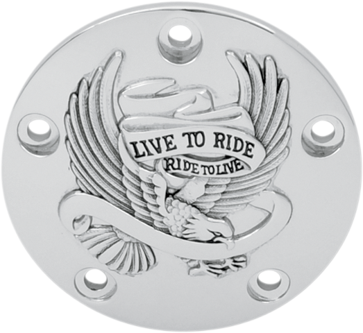 Drag Specialties Chrome Live to Ride Points Cover 99-17 Harley Dyna FXDL Touring