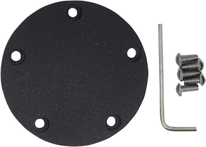 Drag Specialties Wrinkle Black 5 Hole Points Cover fits 1999-17 Harley Twin Cam