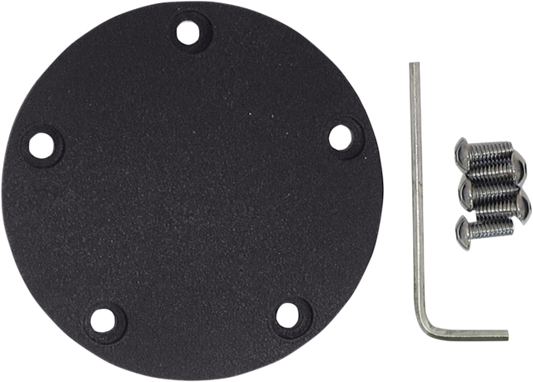 Drag Specialties Wrinkle Black 5 Hole Points Cover fits 1999-17 Harley Twin Cam