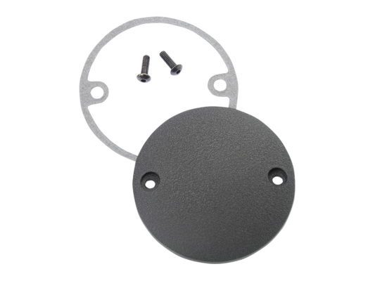 Drag Specialties Black 2 Hole Points Cover 1970-22 Harley  FX FL FXD FLH FXR XLH