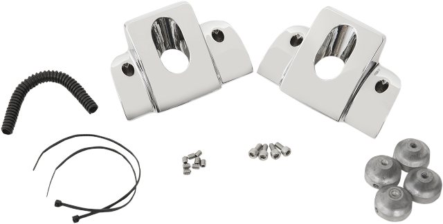 Drag Specialties Chrome Spark Plug Cover Kit fits 1999-2017 Harley Dyna Touring