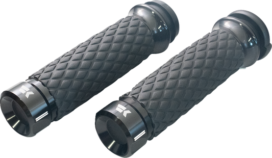 Khrome Werks Klassic Contour TBW Hand Grips fits 2008-24 Harley Touring Softail