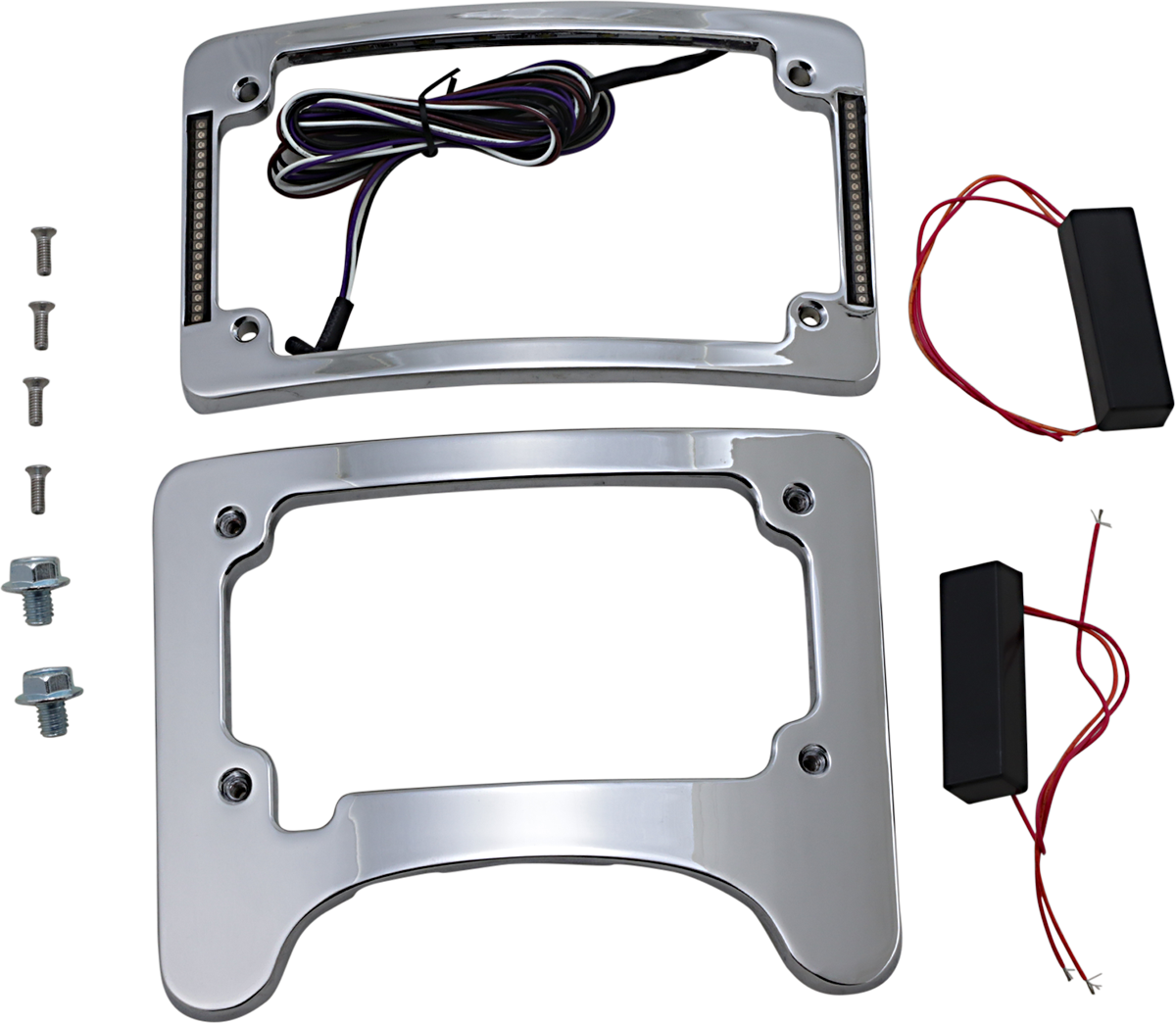 Custom Dynamics Chrome Turn Signal Eliminator Kit for 1997-2024 Harley Touring