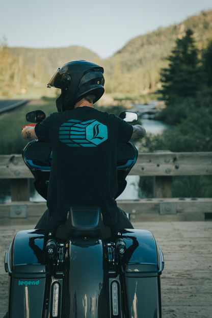 Legend REVO ARC Black Remote External Reservoir Mounts for 14-24 Harley Touring