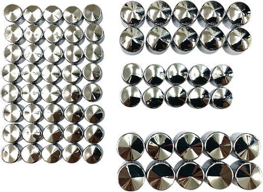 Drag Specialties Black Engine Bolt Cover Kit 2017-2024 Harley Touring Softail M8