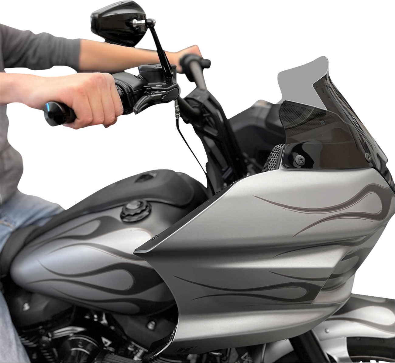 Kodlin Fastback Black 8" Straight Handlebar Risers for 2018-2024 Harley Softail