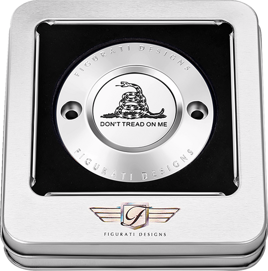 Figurati Designs Don't Tread on Me Timing Points Cover for 2017-2023 Harley M8