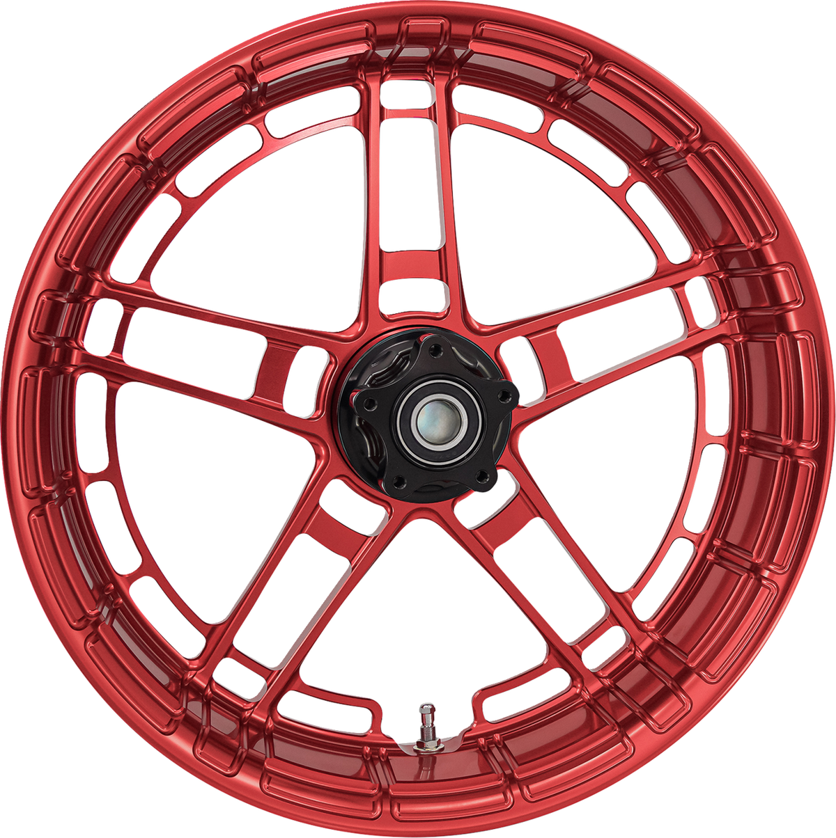 Arlen Ness Flatline Red 18" x 5.5" Rear Motorcycle Wheel for Harley Davidson