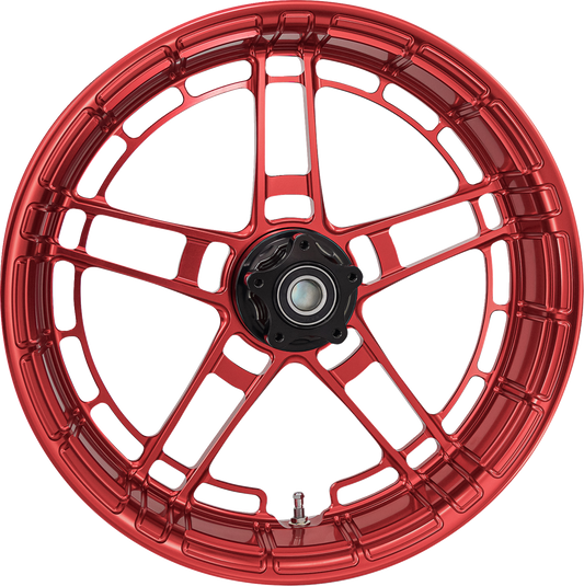 Arlen Ness Flatline Red 18" x 5.5" Rear Motorcycle Wheel for Harley Davidson