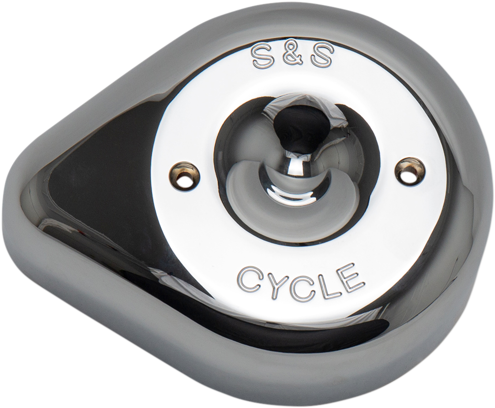 S&S Chrome Aluminum Teardrop Stealth Carburetor Air Filter Cleaner Cover Harley