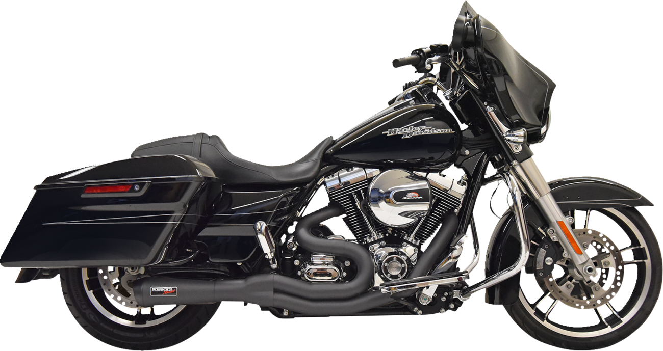 Bassani Road Rage II Black 2-1 Exhaust System for 1995-2006 Harley Touring 1F61B