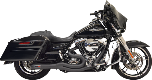 Bassani Road Rage II Black 2-1 Exhaust System for 1995-2006 Harley Touring 1F61B