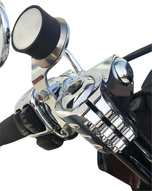 Klock Werks iOmounts Handlebar Phone Left Side Switch Mount Kit 1996-2023 Harley