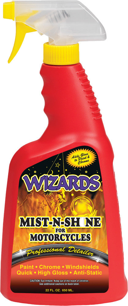 Wizards Mist n Shine Single 22oz Motorcycle Bike Spray Bottle for Harley