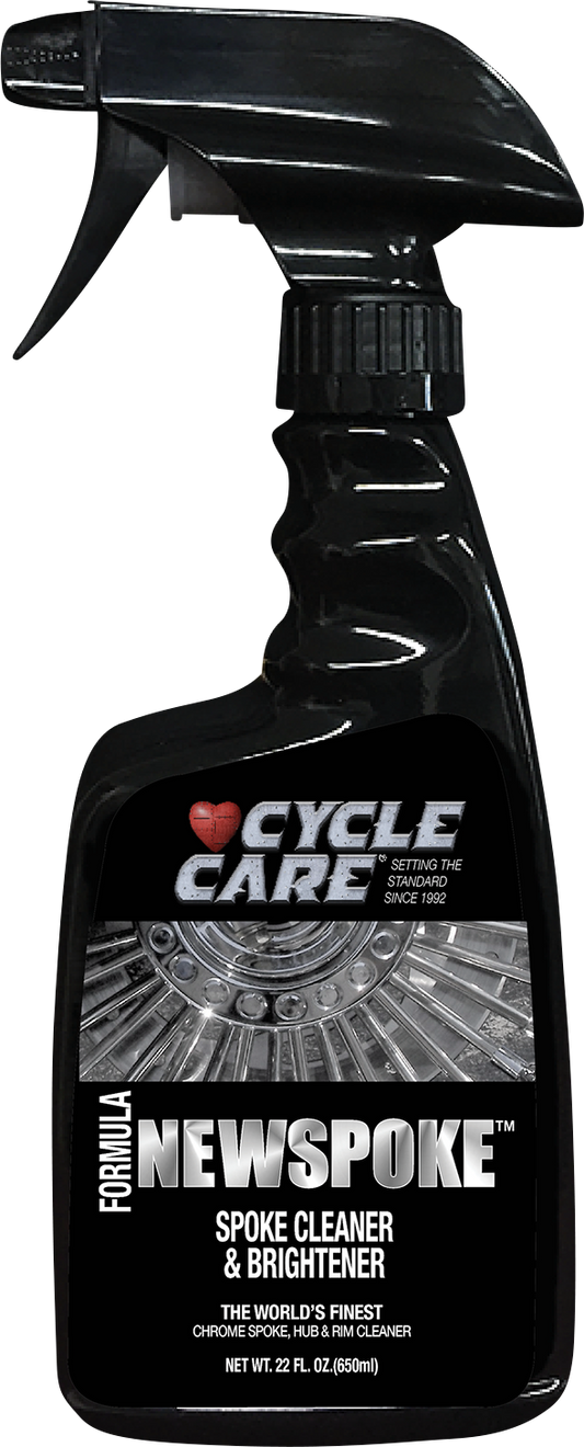 Cycle Care 22 oz New Spoke Motorcycle Spray Rinse Wheel Spoke Cleaner Brightener