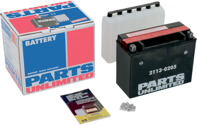Parts Unlimited 12V Maintenance Free Motorcycle Battery 75-14 Harley Touring FLT