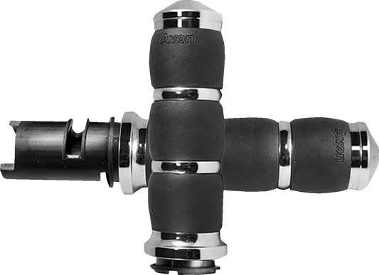 Avon 3-Ring Velvet Air TBW Handlebar Grips for 2023-2025 Harley Touring Softail