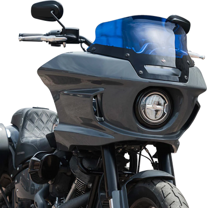 Klock Werks Kolor Flare 6" Blue Windshield 2022-2024 Harley Softail Low Rider ST
