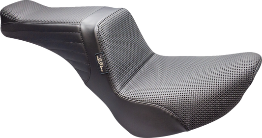 Le Pera Tailwhip Basketweave Stitch Seat fits 2018-2025 Harley Street Bob Slim