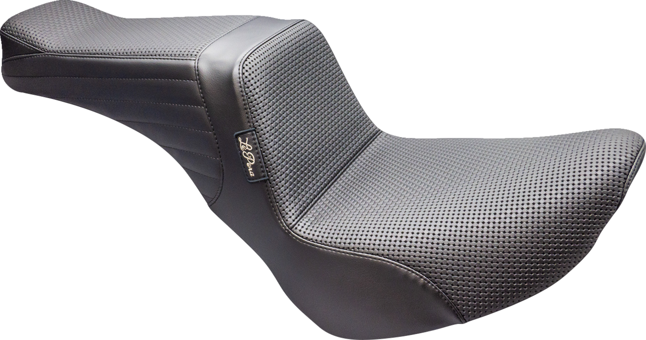 Le Pera Tailwhip Basketweave Stitch Seat fits 2018-2025 Harley Street Bob Slim
