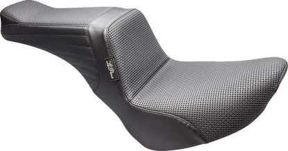 Le Pera Tailwhip Basketweave Stitch Seat fits 2018-2025 Harley Street Bob Slim