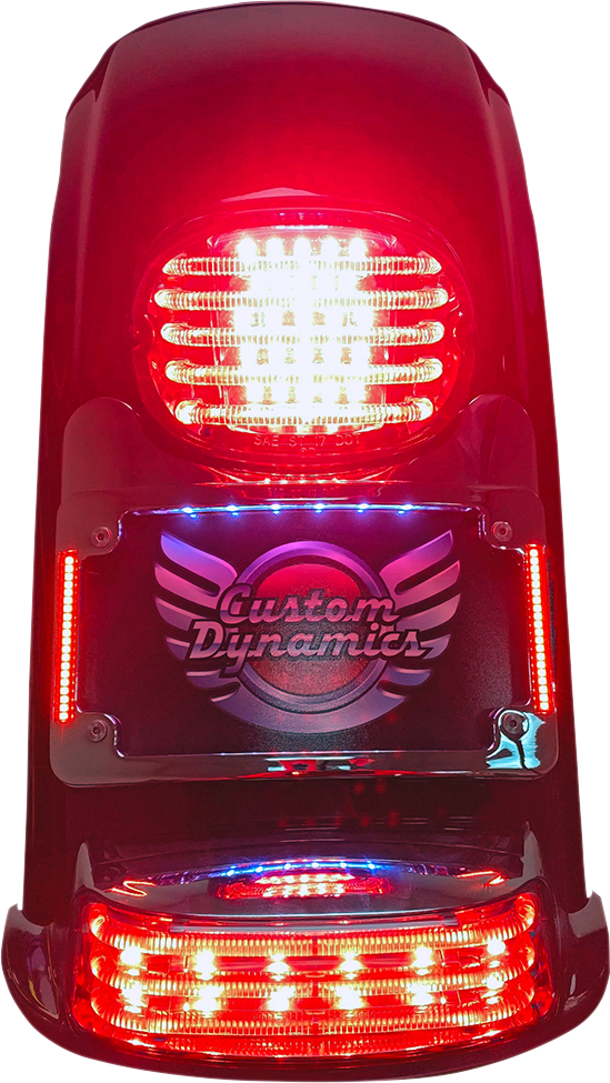 Custom Dynamics License Plate Turn Signal Eliminator Kit 1997-24 Harley Touring
