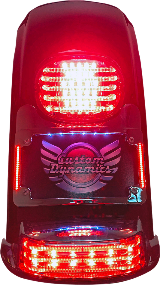 Custom Dynamics License Plate Turn Signal Eliminator Kit 1997-24 Harley Touring